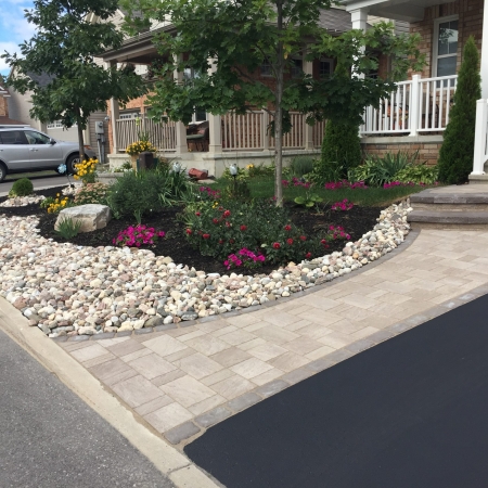 Front Entrance with garden and step