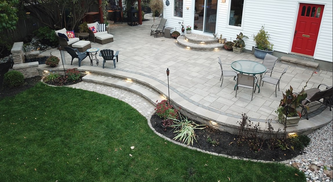 Interlock patio