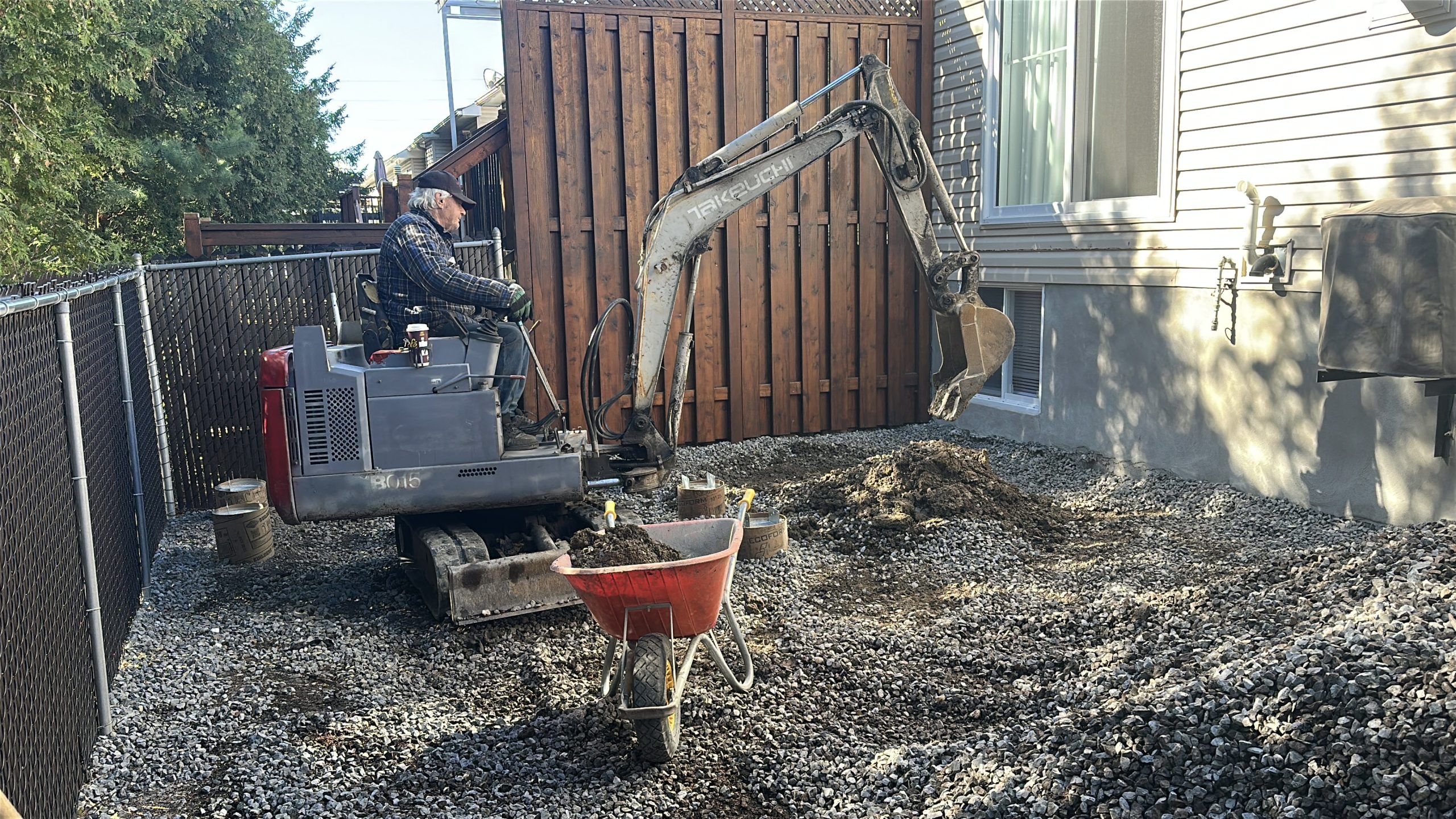 Bob excavating